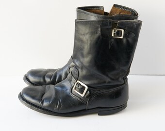 Size 12D Vintage 70s 80s Chippewa Engineer Steel Toed Work