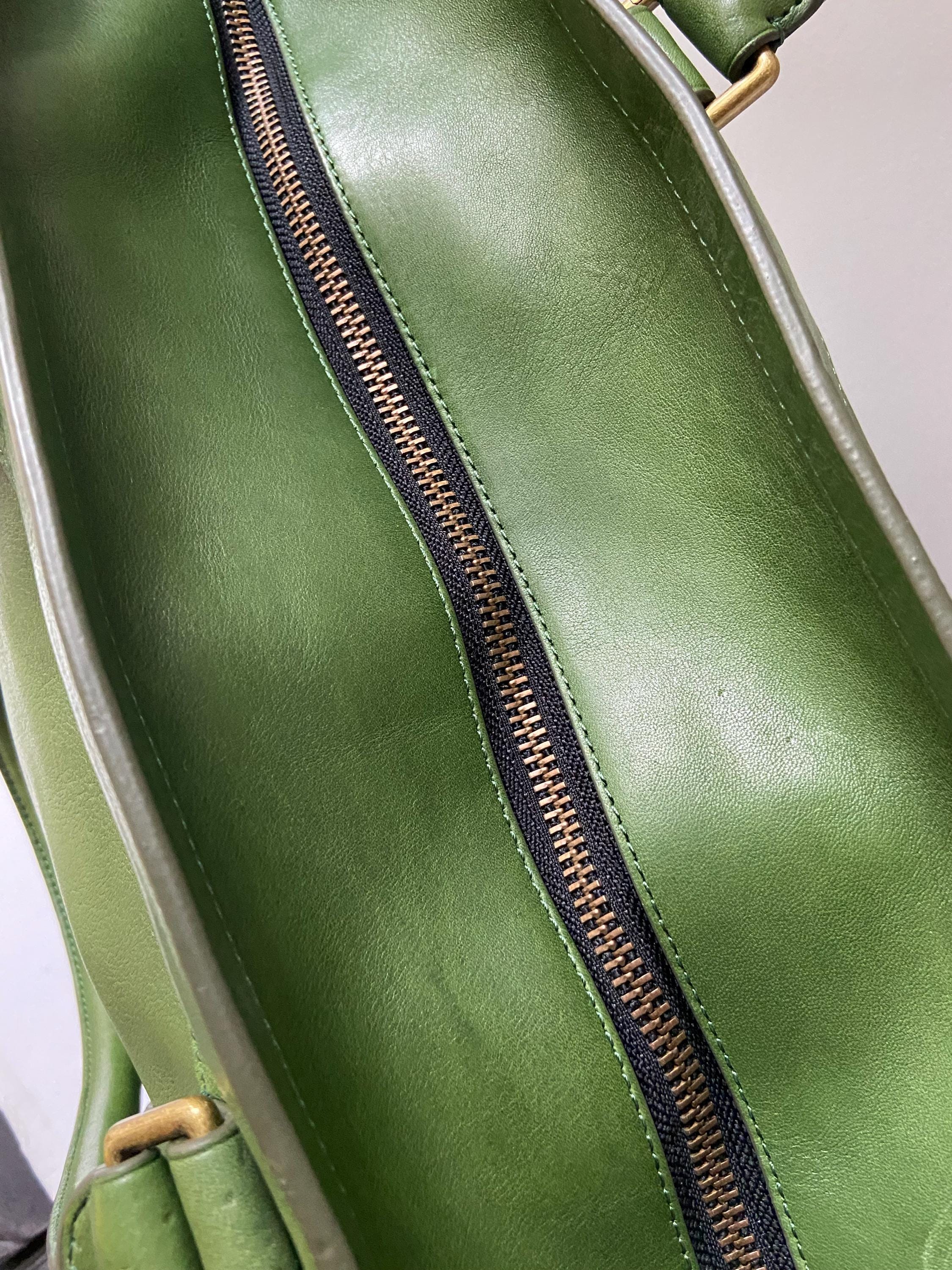 Coach - Limited Edition Green Leather Tote – Excellent Condition
