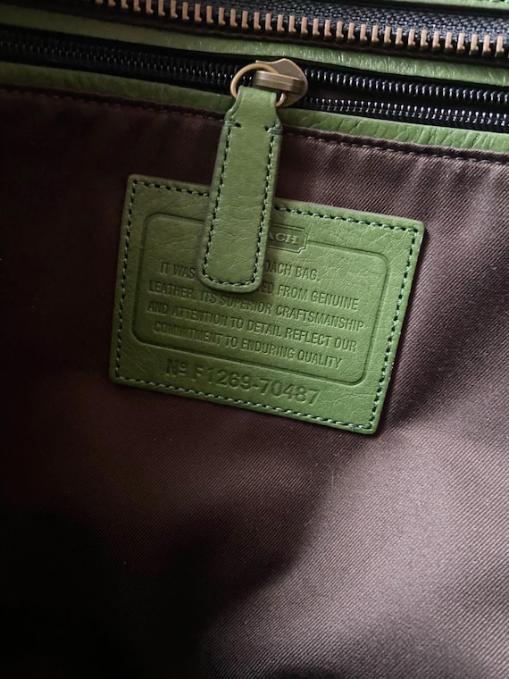 Coach - Limited Edition Green Leather Tote – Excellent Condition