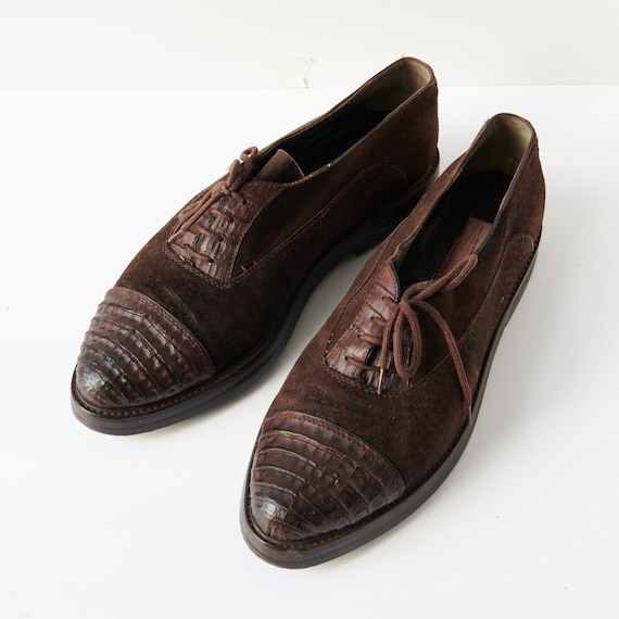80s - SUSAN BENNIS - WARREN EDWARDS - Shoes - Men\'s - 10.5 - Br Suede 80s - Susan Bennis - Warren Edwards -shoes - Men main image 3