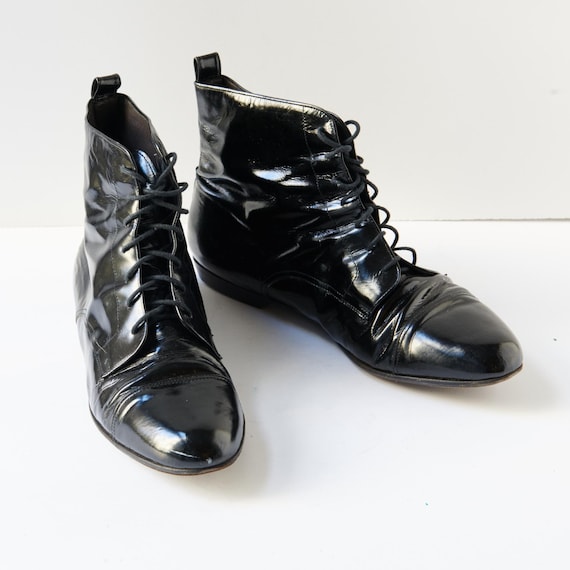 80s - SUSAN BENNIS - WARREN EDWARDS - Boots - Men\'s - 10 - BLK Leather 80s - Susan Bennis - Warren Edwards - Boots - Men main image 4