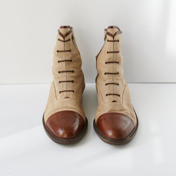 80s - SUSAN BENNIS - WARREN EDWARDS - Boots - Men\'s - 10 - BLK Canvas Susan Bennis - Warren Edwards | Shoes | 8s Susan Bennis  main image 3
