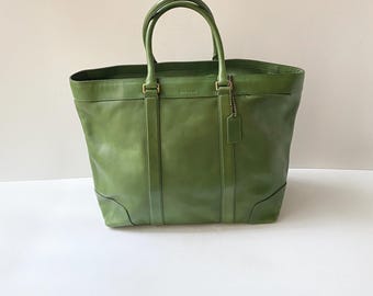 COACH Vintage Sonoma Small Zip Bag Natural Grain Leather in