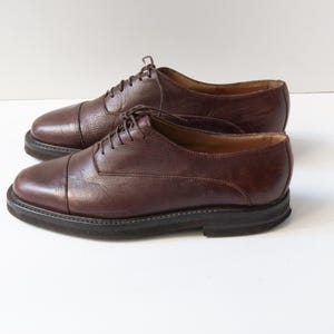 Vtg Susan Bennis Warren Edwards Leather Oxford Sz 10 Off White/Brown Cap Toe 80s - Susan Bennis - Warren Edwards - Shoes - Men main image 3