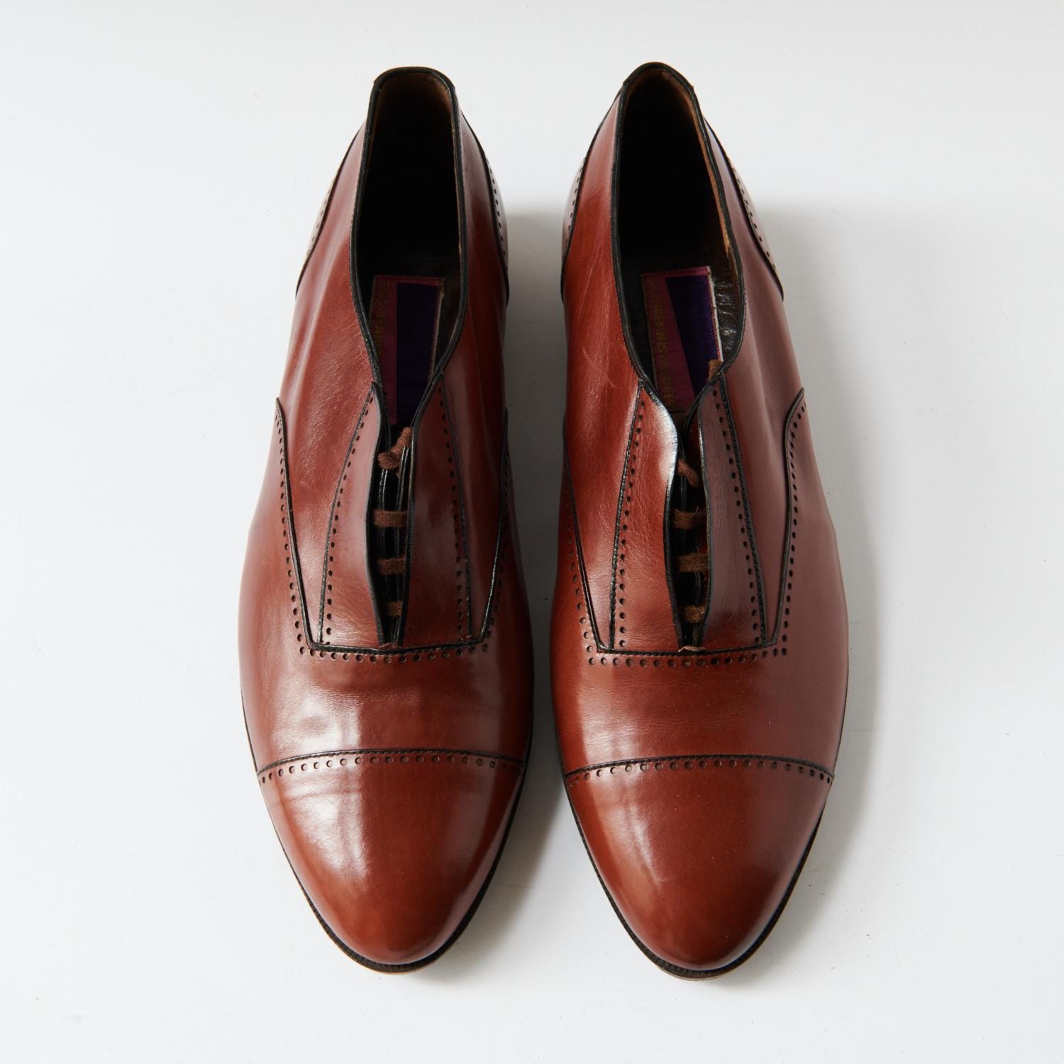80s - SUSAN BENNIS - WARREN EDWARDS - Shoes - Men\'s - 10 - Brown Leather 80s - Susan Bennis - Warren Edwards - Shoes - Men main image 4