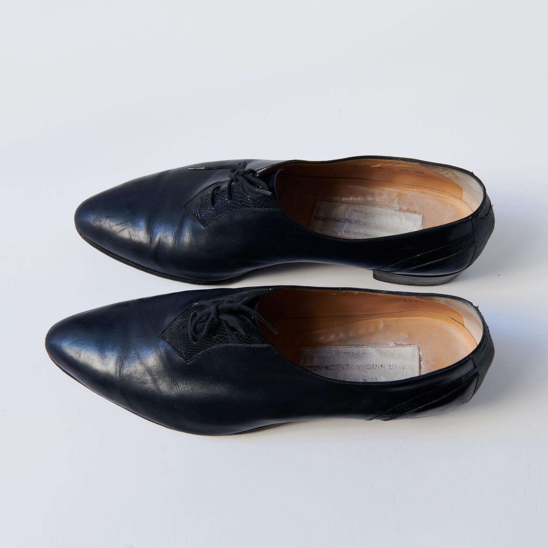Wing tipped oxfords handmade by Susan Bennis Warren Edwards. Great condition. Vintage SUSAN BENNIS/WARREN EDWARDS Brown Croc Skin Penny  main image 4