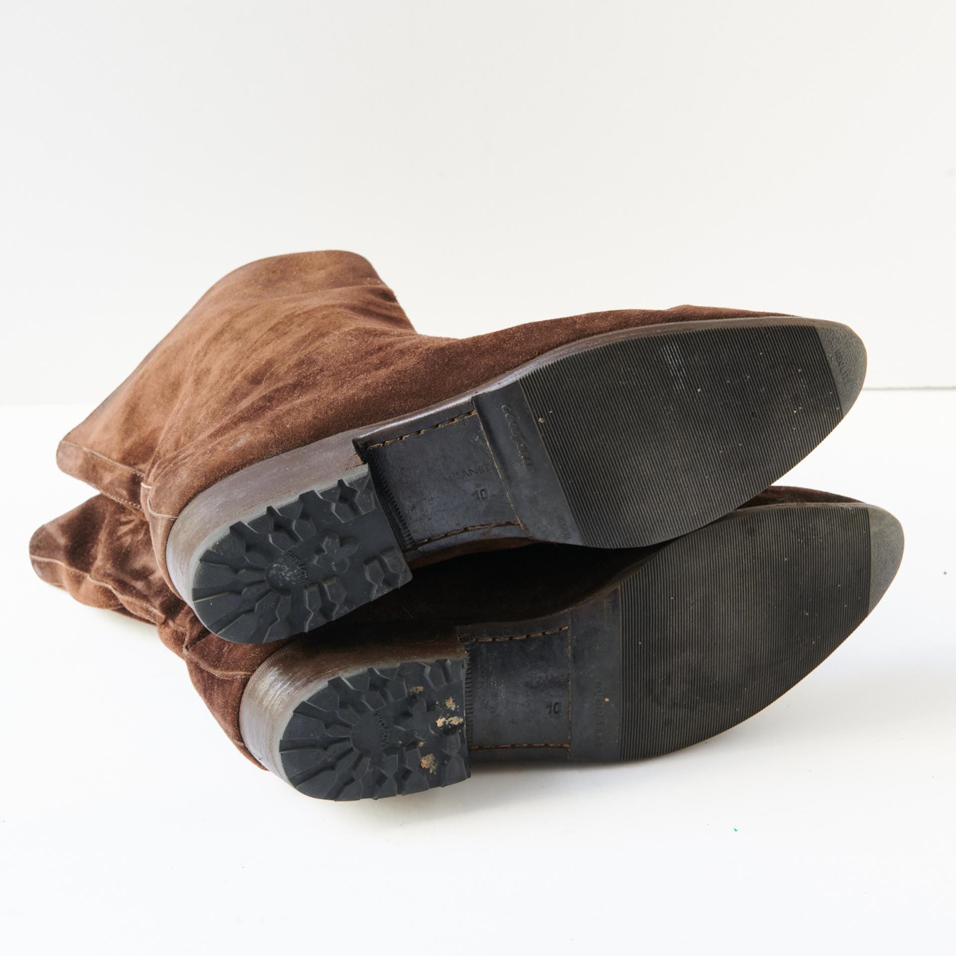 Men Warren Edwards Susan Bennis Brown Shearling Lined Boots 10 M 80s - Susan Bennis - Warren Edwards - Boots - Men main image 2