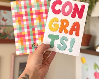 Gefeliciteerd! || Gefeliciteerd, Multifunctionele Wenskaart