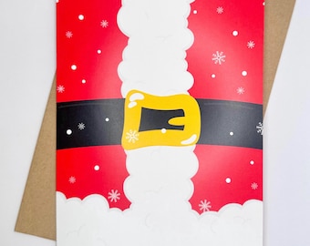 Santa’s Belt || Christmas, Winter, All Purpose Greeting Card