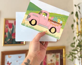 Eatster Bezorging || Boerderijtruck, Pasen, Multifunctionele Wenskaart