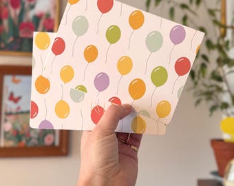 Balloons || Happy Birthday, Celebration, Congratulations, Multi Purpose, Greeting Card