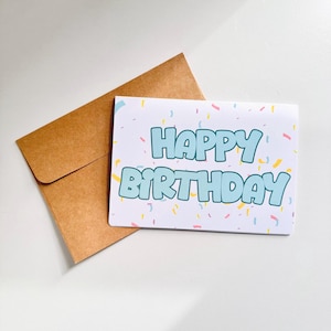 Confetti Happy Birthday Greeting Card