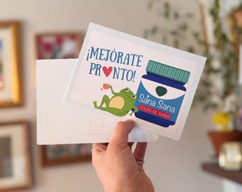 Mejórate Pronto || Spanish Get Well Soon, Feel Better Greeting Card