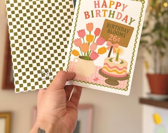 26th Blooms || Flower Stand 26th Birthday Greeting Card