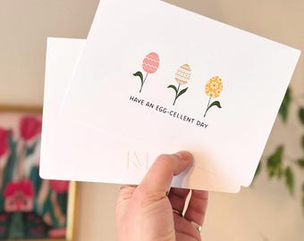 Excelente tarjeta de felicitación de Pascua con un divertido mensaje y múltiples propósitos.