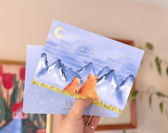 Bears at Night || Baby Shower, Birthday, Anniversary, Congratulations, Multi Purpose Greeting Card