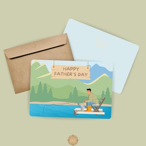 Tarjeta del Día del Padre de Lake Dad
