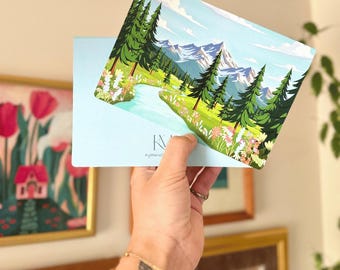 Karey’s Mountains || Mountain Scenery, Birthday, Anniversary, Multi Purpose Greeting Card