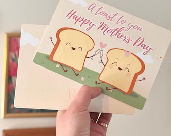 A Toast To You || Cute Pun Mothers Day Greeting Card