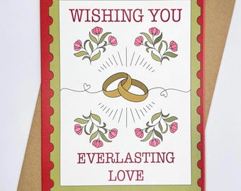 Eeuwige liefde || Verjaardag, Valentijnsdag, Bruiloft, Verlovingswenskaart