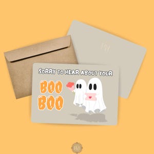 Carte de vœux Ghost Get Well Soon / Feel Better / Récupération