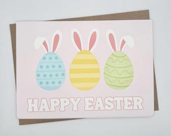 Huevos de Pascua // Tarjeta de felicitación de Pascua