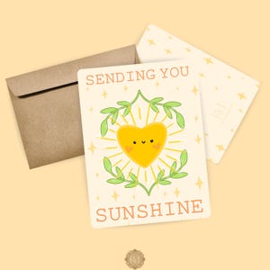 Senden Sie Sunshine Ermutigung / Motivation Grußkarte