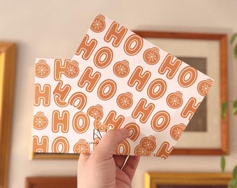 Hoho || Gingerbread, Baking, Holidays, Festive, Christmas, Seasonal, Multi Use Greeting Card