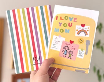 Mom’s Fridge || Cute Mothers Day, for mom, multi purpose, Greeting Card