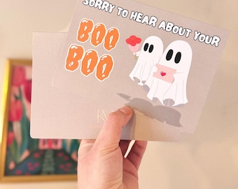Boe-boe-geroep || Beterschap, Ghost, Feel Better, Recovery, Multifunctionele wenskaart