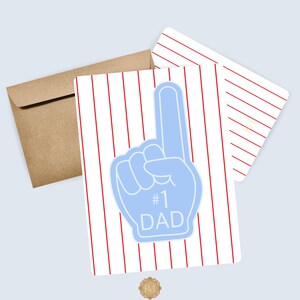 Tarjeta del Día del Padre "Papá número 1"