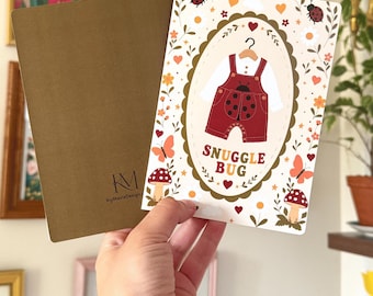 Snuggle Bug || New Baby Lady Bug, Bug Multi Purpose Greeting Card