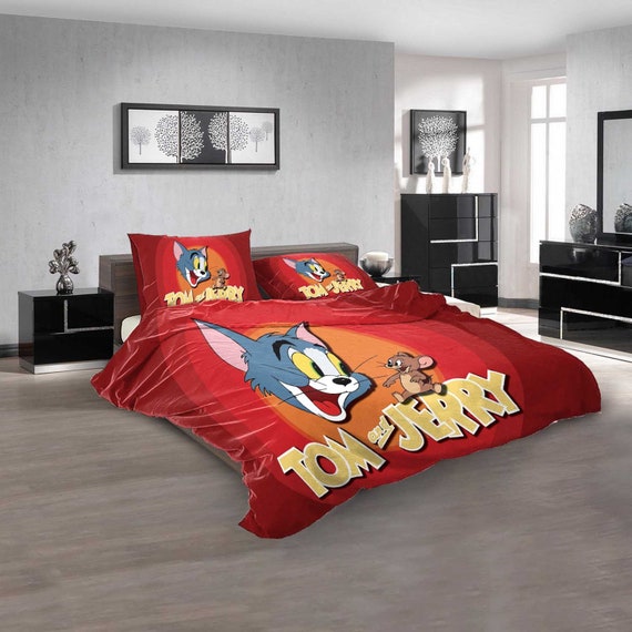 Cartoon Movies Tom and Jerry Bedding Sets Quilt Sets Duvet Etsy