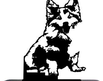 Custom 3D Printed Pet Silhouette | Personalized Dog Cat Portrait Memorial Keepsake