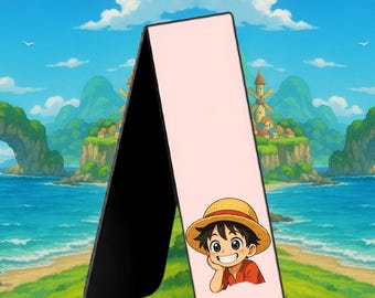One Piece Bookmark, Anime Bookworms Pack, PDF PNG Instant Download, Cute Reading Gift, Kawaii Digital Bookmarks for Kids & Teens, One Piece
