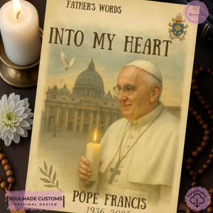 Pacchetto di biglietti con citazioni di Papa Francesco | 10 citazioni commemorative cattoliche stampabili | Parole di speranza e fede | Set PDF religioso digitale