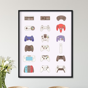 Video Game Posters for Walls Video Game Wall Art and Gamer Poster, Game Room Decor, Gamer Wall Art Magnolia