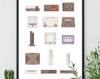 Video game Art Print for | Video Game Poster,  Gaming Room Man Cave  Poster