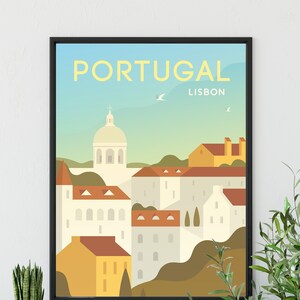 PORTUGAL Travel Poster, Lisbon Travel Poster, Portugal City Poster, Portugal Gift Poster, Lisbon Art Print, Portugal Print