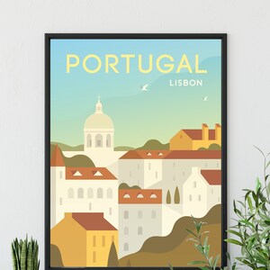 PORTUGAL Travel Poster, Lisbon Travel Poster, Portugal City Poster, Portugal Gift Poster, Lisbon Art Print, Portugal Print image 1