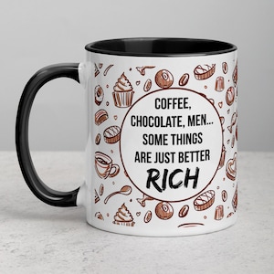 Chocolade Mok, Grappige Koffie Mok, Koffie Mok, Meme Mok, Chocolade Lover Gift, Koffie Lover, Leuke Mok, Cadeau voor Haar | GROOTTE: 11 Fluid oz