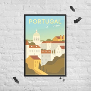 PORTUGAL Travel Poster, Lisbon Travel Poster, Portugal City Poster, Portugal Gift Poster, Lisbon Art Print, Portugal Print image 4