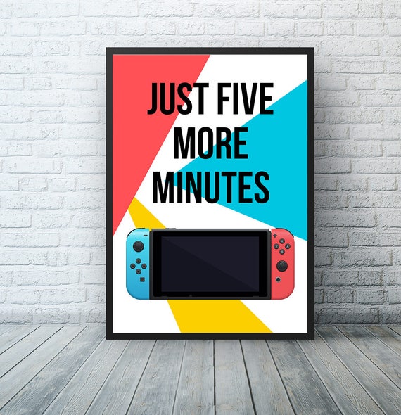 Nintendo Switch Video Game Controller Poster Retro Video ...