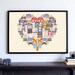 I Love you heart Gaming Poster, Video Gamer Art Print, Game Controllers Poster, Man Cave Decor, Video Game Decor Art 