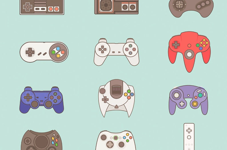 Video Game Posters for Walls Video Game Wall Art and Gamer Etsy