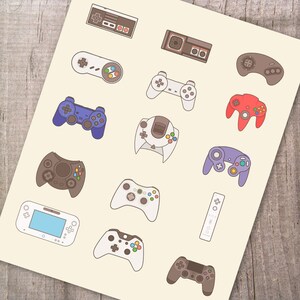 Video Game Wall Art Print Set of 2 Bundle Gaming Print Gaming Room Decor image 5