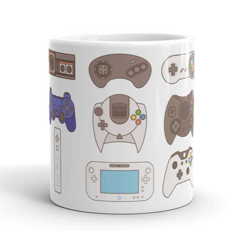 Personalized Video Game Controller Mug Retro Gamer Coffee Mug Etsy