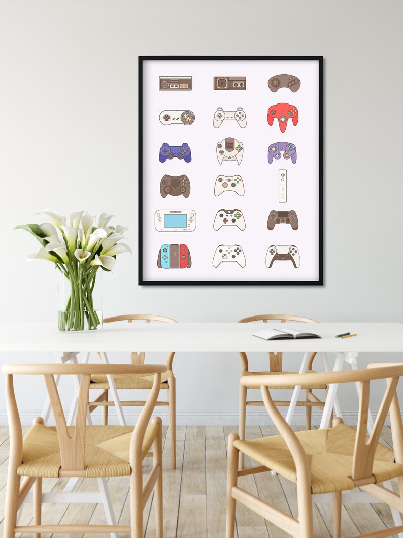 Video Game Posters for Walls Video Game Wall Art and Gamer Poster, Game Room Decor, Gamer Wall Art Magnolia