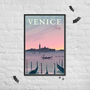 VENICE Travel Poster, Italy Travel Poster, France Travel Poster, Italys Veneto region, Italy Gift Poster, Venice Art Print, Venice Print image 3
