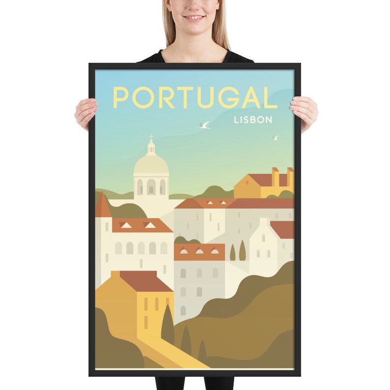 PORTUGAL Travel Poster, Lisbon Travel Poster, Portugal City Poster, Portugal Gift Poster, Lisbon Art Print, Portugal Print image 5